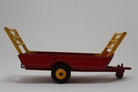 Dinky Toys 320; Halesowen Harvest Trailer; Red, Yellow Racks, Red Drawbar, Yellow Plastic Wheels
