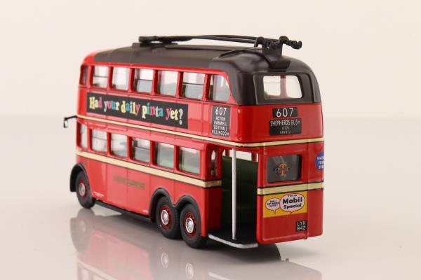 Corgi OOC 43712; Q1 Trolleybus; London Transport: 607 Shepherds Bush, Acton, Hanwell