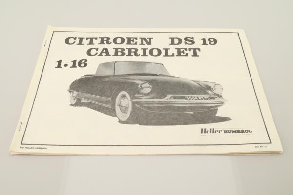 Heller 80752; Citroen DS19 Cabriolet; Plastic Self-Assembly Kit