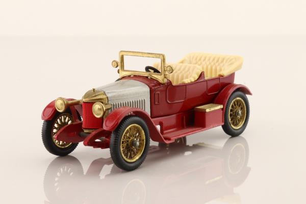 Models of Yesteryear Y-2/3; 1914 Prince Henry Vauxhall; Red, Silver Bonnet