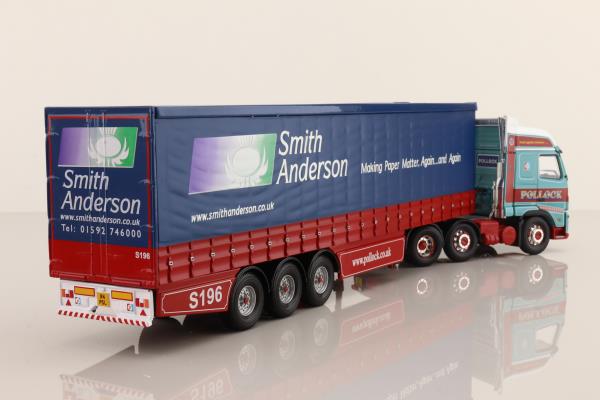 Corgi CC14010; Volvo FH; Curtainside Trailer, Pollock Scotrans Ltd / Smith Anderson