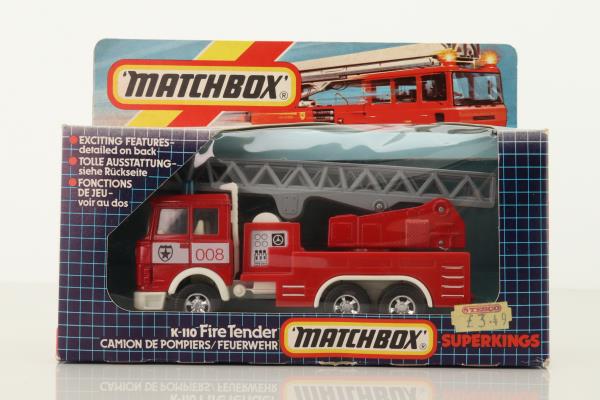 Matchbox King Size K-110; Magirus Deutz; Pump Ladder Fire Tender