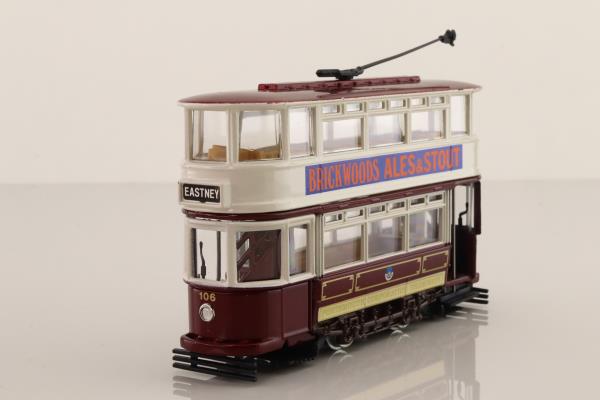 Corgi D993/1; Double Deck Tram, Closed Top, Closed Platform; Portsmouth Corporation Transport; Eastney