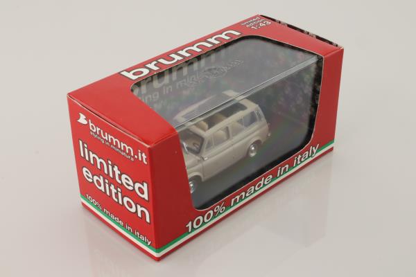 Brumm R424-07; Fiat 500 Giardiniera; Sand Beige, Open Roof