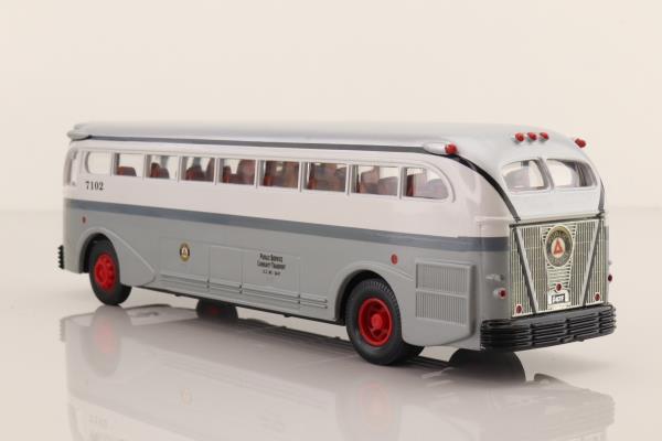 Corgi Classics 98467; Yellow Coach 743; Public Service New Jersey; Dest New York