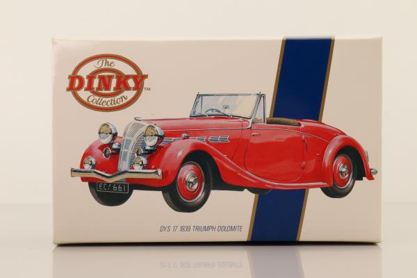 Dinky by Mastchbox DY-17; 1939 Triumph Dolomite; Red