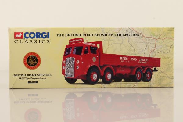 Corgi 10101; ERF V; 8 Wheel Dropside; British Road Services; Pontardulais